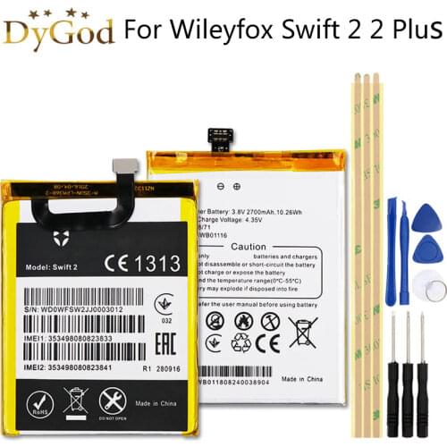 Battery For Wileyfox Swift 2 2 Plus Battery 2700mAh High Quality Replacement Mobile Phone Batterie with Free tools