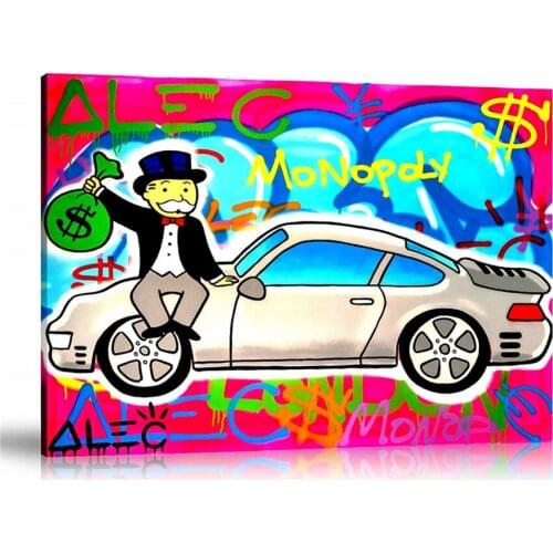 Alec Monopolys Love My Pink HD Wall Art Canvas Poster Print Canvas Painting Decorative for Office Living Room Home Decor