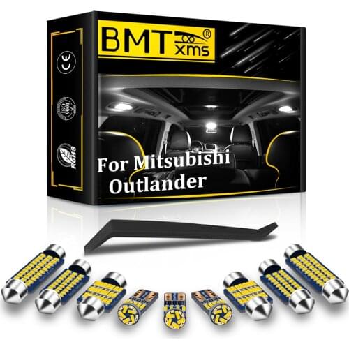 BMTxms Canbus Vehicle LED Interior Map Dome Trunk Light Kit (2001-2020) Car Lighting For Mitsubishi Outlander 1 Xl 2 3 No Error