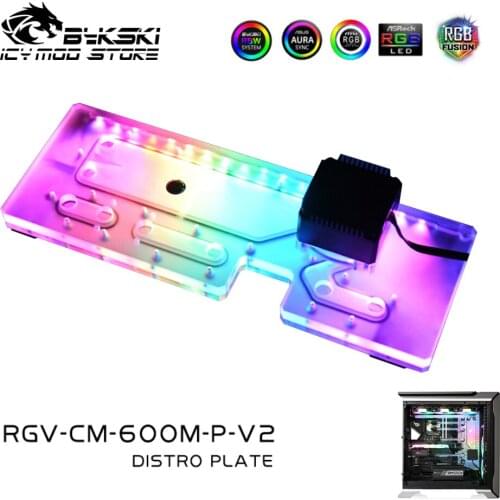 Bykski Waterway Board Reservoir Liquidcooling System Water Tank Acrylic Tranperant for CoolerMaster SL600M RGV-CM-600M-P-V2