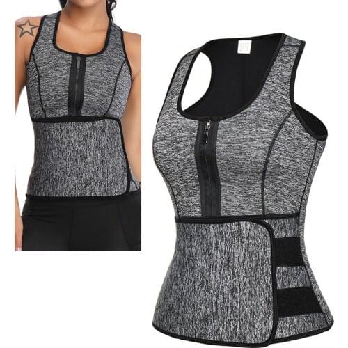 Women Trainer Shaper Vest Thick Neoprene 1 Belt Body Shaper Slimming Waist Corset Women Shapewear Binder Trans Modeling Shaper