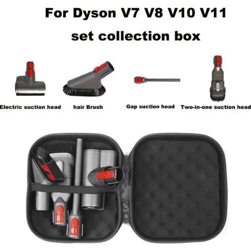 Electric suction head handheld vacuum cleaner suction head storage box protection bag set collection box for Dyson V7 V8 V10 V11