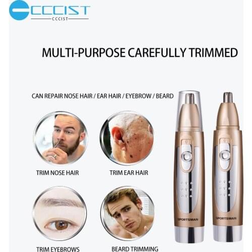 CCCISST 4 in 1 Electric Nose Ear Trimmer For Nose Hair Trimmer Clipper Waterproof Lasting Removal Shaving Beard Trimmers Tools