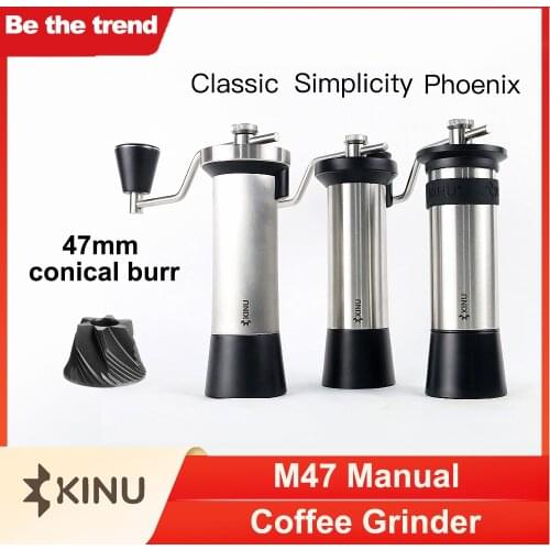 Kinu M47 Manual Coffee Grinder Espresso Grinder 47mm Conical Burr High-end Hand Coffee Mill M47 Classic / Simplicity / Phoenix