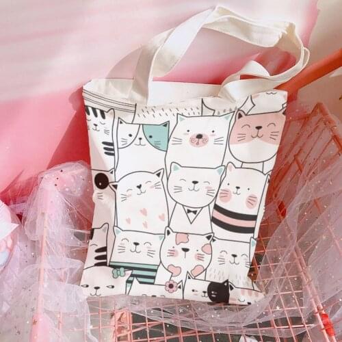 New 3D Printed Mini Animal Canvas Bag Unicorn Handbag Travel Beach Bag High Quality Reusable Shoulder Bag Grocery Storage Bag