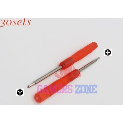30sets Cross + Tri-wing Triangle Screwdriver for NDS DS Lite NDSL Wii GBA SP Repair Tool