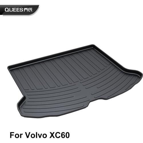 QUEES Custom Fit Cargo Liner Boot Tray Trunk Floor Mat for Volvo XC60 2009 2010 2011 2012 2013 2014 2015 2016 2017