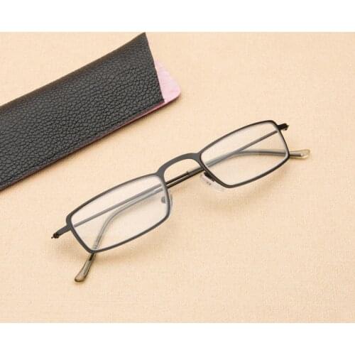 Iboode Fashion Ultralight Reading Glasses Men Women Classic Stainless Steel Frame Presbyopia Eyeglasses HD Resin Lens Eyewear