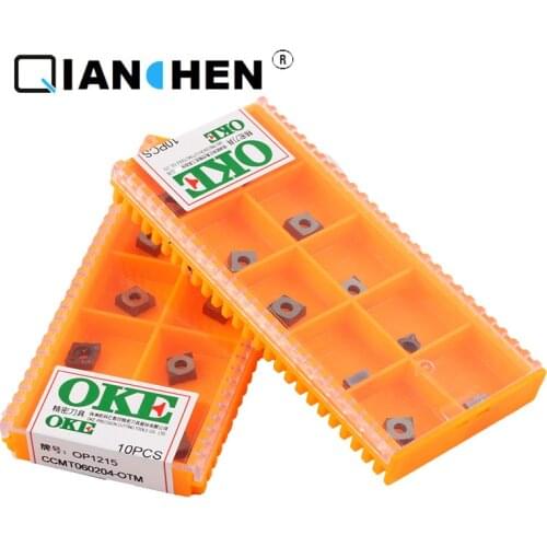 Original quality OKE 10pcs/lot high precision high performance high strength CNC CCMT060204-OTM OP1215 industry carbide inserts