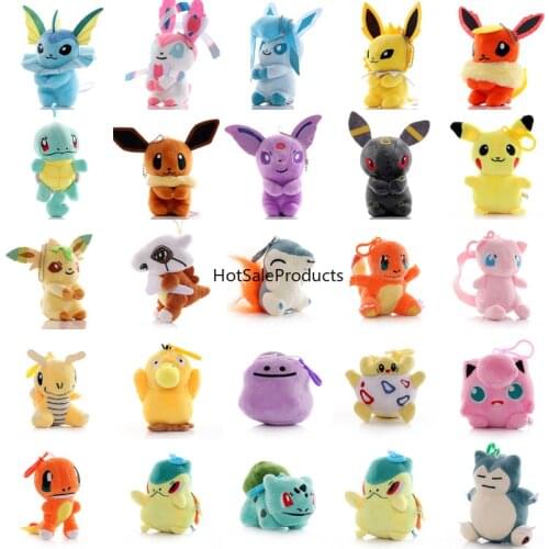 Pokemo Figures plush 10cm-15cm doll toys Pikachu stuffed toys for kid Gift