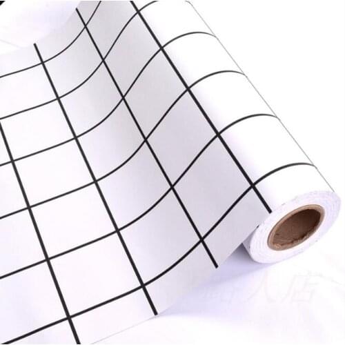 PVC vinyl stripe lines wallpaper 3D wall paper sticker waterproof for livingroom decoration