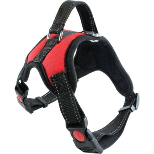 Nylon Dog Harness Vest Adjustable Breathable Dog Harness Small Medium Dog Breast-band Vest Small Pet Dogs Harness Collar Nylon