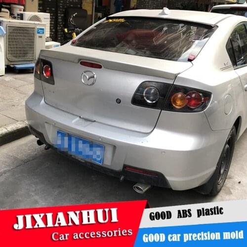 For Mazda 3 Spoiler 2006-2013 Mazda3 yck Spoiler ABS plastic Material Car Rear Wing Color Rear Spoiler