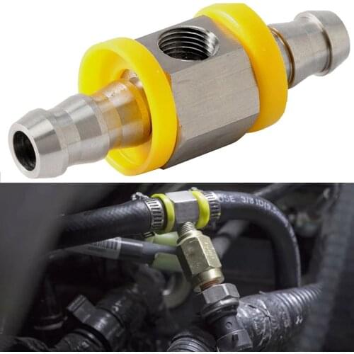 3/8 5/16 Inch Fuel Line Fuel Pressure T-fitting Adapter For Fuel Pressure Gauge Sensor Car Accessory T-fitting Adapter Connector