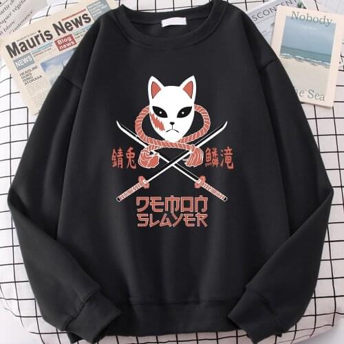 Anime Demon Slayer Sabito Man Hoodie Harajuku Comics Sweatshirt Street Fashion Tracksuit For Men Comfortable Warm Male Clothing