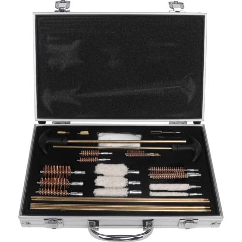 Tourbon Aluminum Universal Gun All-In-One Cleaning Kit Carrying Case for Airsoft Shooting Rifle Shotgun Care Hunting Equipment