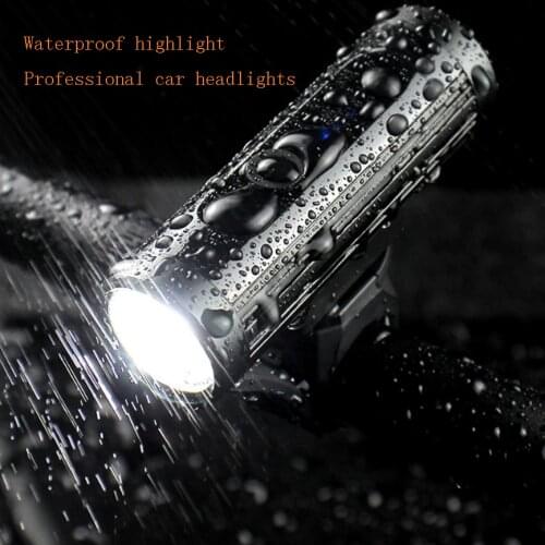 Bike Light Rainproof USB Rechargeable LED 2500mAh MTB Front Lamp Headlight Aluminum Ultralight Flashlight Bicycle Strong light
