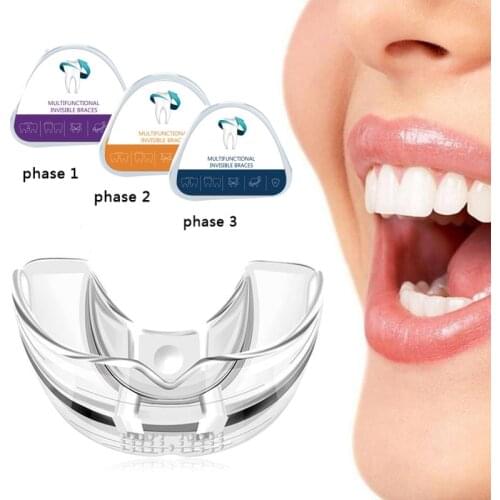 Straighten Teeth Correct Night Molar Stage Dental Orthodontic Teeth Corrector 3 Phase Teeth Braces Adult Child Retainer Braces