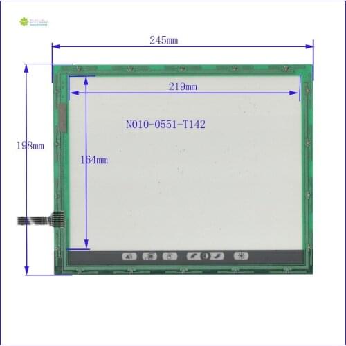 ZhiYuSun N010-0551-T142 touch screen panel Sensor glass for Industrial application