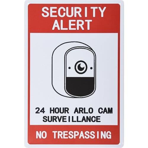 24 Hour Video Surveillance - No Trespassing Sign