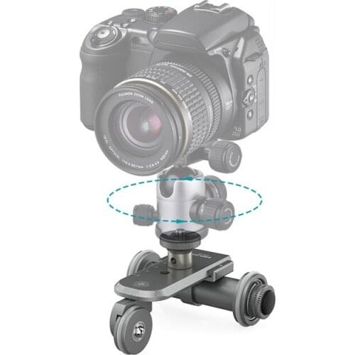 6pcs Universal PPL-06 Motorized Electric Track Slider Dolly Car 3-Wheel Video Pulley Rolling Skater Rail Systems by DHL