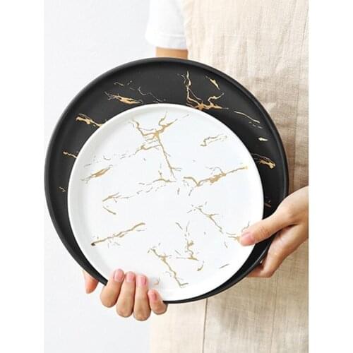 6-10inches European Ceramic Steak Plate Western Plates Dinner Dish Household Tray Salad Pizza plate