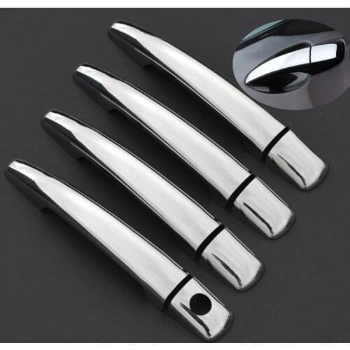 FUNDUOO For Peugeot 208 Citroen C-Elysee 2012-2017 C Elysee Chrome Car Door Handle Cover Trim Sticker Car Styling