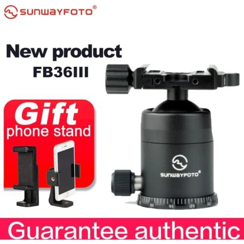 SUNWAYFOTO FB36III Tripod Head Quick Release Clamp For DSLR Tripode Quick Release Clamp Plate BallHead Lever Release Clamp