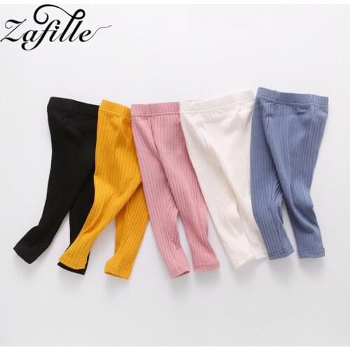 ZAFILLE Solid Cotton Baby Leggings 2020 Casual Home Pants For Girls 0-3Y Baby Girl Clothes For Newborn Leggings for children