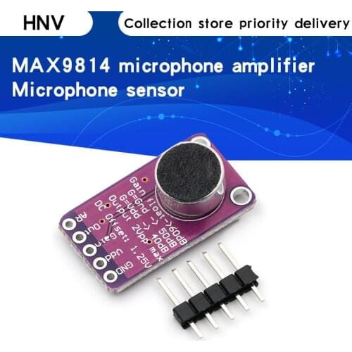 MAX9814 Microphone AGC Amplifier Board Module Auto Gain Control Programmable Attack and Release Ratio Low THD
