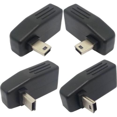 Mini USB 5Pin Männlichen zu USB Weiblich 90 grad Winkel Konverter Stecker daten Sync OTG Adapter für Auto MP3 MP4 tabletten Hand