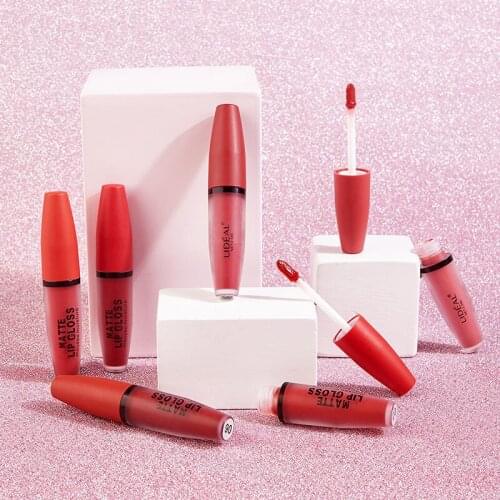 Natural Mist Sense Rich Color Matte Lip Glaze Set No Smudging Moisturizing Long Lasting Makeup Effect Gloss Not Fading 6 Pcs