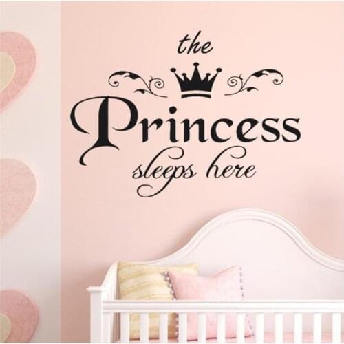 Lovely PRINCESS Baby Girls Room Wall stickers for kids rooms Girls room Door Sticker Home Decor