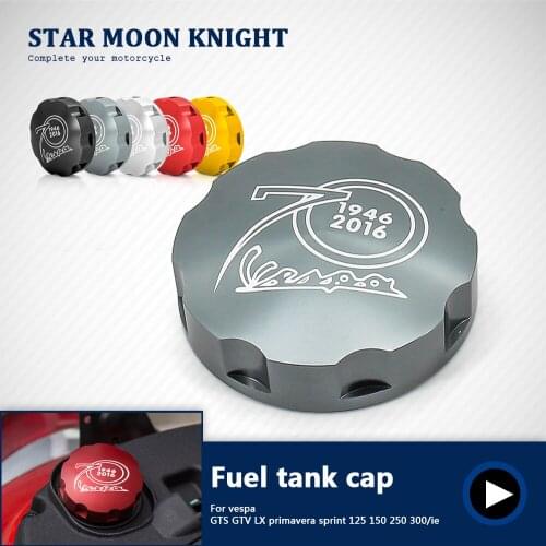 For VESPA GTS300 GTS 300 Gas Fuel Tank Filler Oil Cap Cover for VESPA GTS GTV LX Primavera Sprint 125 150 250 300 300ie Scooter