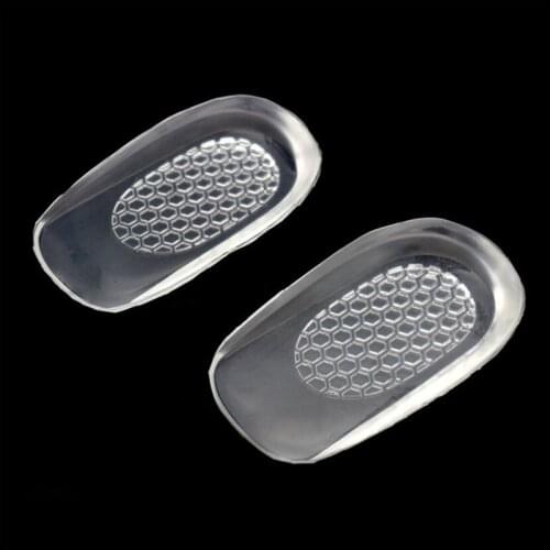 New Silicone Gel Insoles Back Pad Heel Cup for Calcaneal Pain Health Feet Care Support spur feet cushion silicone foot pads