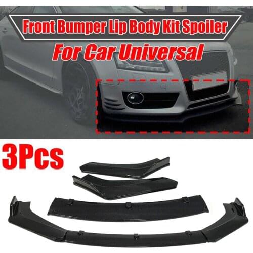 New Universal Car Front Bumper Splitter Lip Body Kit Spoiler Diffuser For Audi A5 Sline S5 RS5 09-16 For BMW For Benz For Mazad