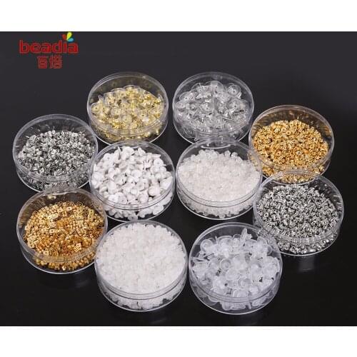 New Arrival Mix Size Boxed(Diameter 6.5cm*Height 2.3cm)Plastic/Metal Earbud For DIY Jewelry Accessories
