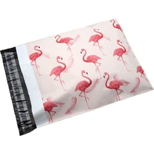 Pink Shipping Mailing Bags Flamingo Plastic Envelope Bag Self-seal Adhesive Courier Storage Gift Bags PE Mailing Cartoon Bags