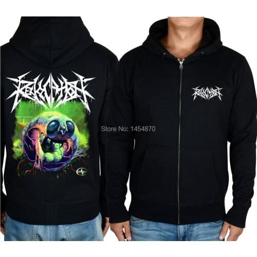 13 kinds Horrible Zipper sweatshirt Revocation Rock Black Cotton Hoodies jacket punk hardrock fleece chandal hombre tracksuit