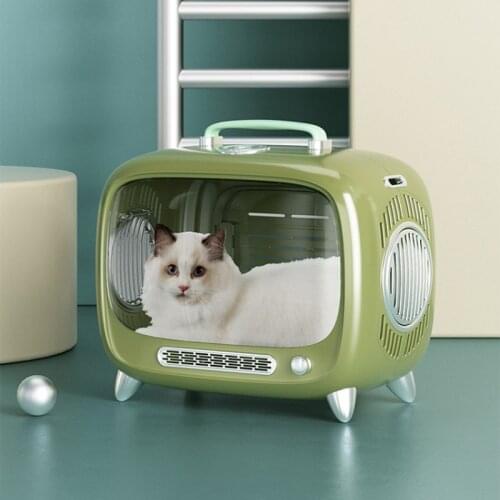 TV Cat Bag for Pets, Pet Carrying Bag, Ventilated Bag, Large Cat Cage, Transportation Tool Transparent Backpack