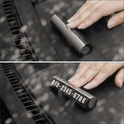 Stylish simplicity Car Temporary Stop Sign Creative Stereo Reverse Temporary Parking Card Car Temporary Mobile Phone Number