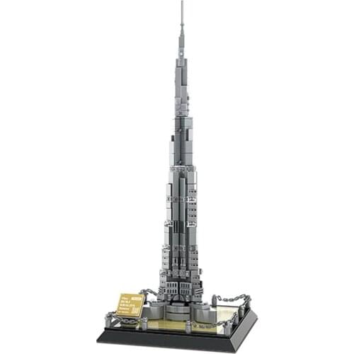 Wange Worlds Famous Architecture Series 4222 580pcs The Burj Khalifa Tower of Dubai Sets Building Blocks Bricks Party Favors