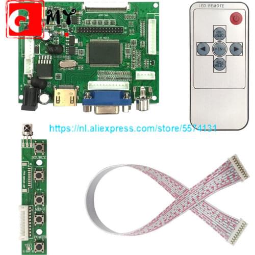 LCD TTL LVDS Controller Board HDMI VGA 2AV 50PIN for AT070TN90 92 94 Support Automatically VS-TY2662-V1 Driver Board