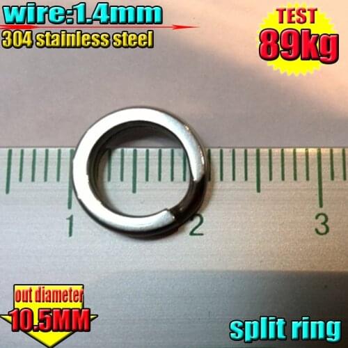 2015 fishing lures with ocean boat fishing rock fishing beach fishing size 10.5mm Connector split rings 2000pcs