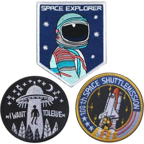 3D Embroidery Badge Armband Patch Outdoor Apparel Personality Decorative Patch Helmet Icon Space Sailing Embroidery Armband