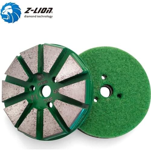 Z-LION 3 Inch 1piece Diamond Grinding Pad Metal Bond Diamond Segments Concrete Floor Abrasive Tool Aggressive Grinding Disc