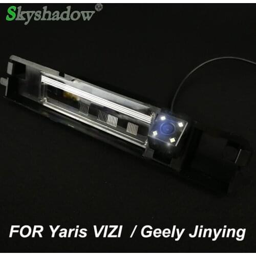Car CCD Night Vision Waterproof 4LED Rear View Camera For Yaris 2006 2007 2008 2009 2010 2011 2012 Vitz Geely Jingying
