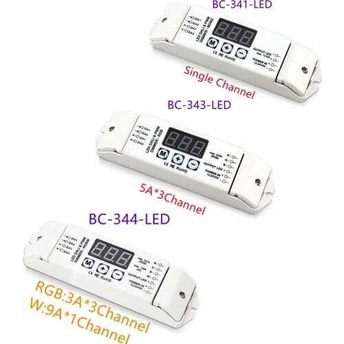 BC-341/343/344-LED 1CH/3CH/4CH DALI Dimming Driver Single/RGB/RGBW CV DALI Led Dimmer Controller for led strip DC12-24V