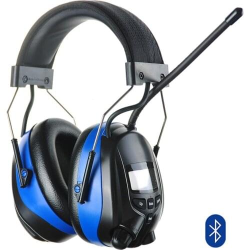 Bluetooth Hearing Protector AM FM Radio Earmuffs Electronic Noise Reduction Ear Muff Shooting Mowing Ear Protection Headphones