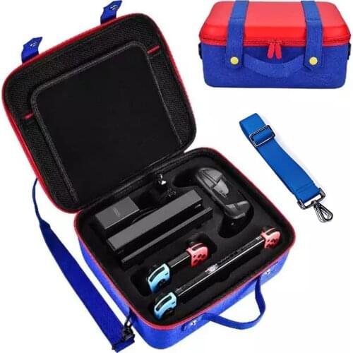 For Nintendos Nintend Switch Big Capacity EVA Bag Portable Protective Shell Storage Case Cover Marios Box for Nintendo Switch